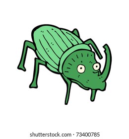 huge exotic beetle cartoon