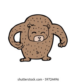 caricatura de un oso amigo enorme