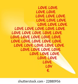 huge love and heart