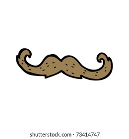 huge mustache cartoon