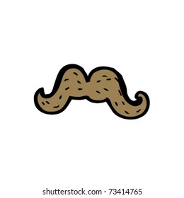 huge mustache cartoon