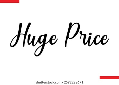 Huge Price Desing sale typography Text