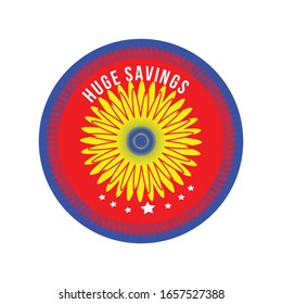 huge saving label label is a piece of paper,plastic film,cloth,metal or other material affixed to a container or product.
