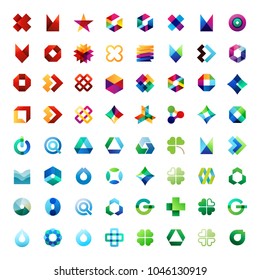 Huge set of modern icon design logo elements. Best for identity and logotypes