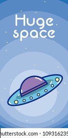 Huge space card