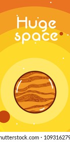 Huge space card