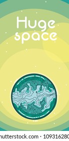Huge space card