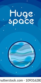 Huge space card