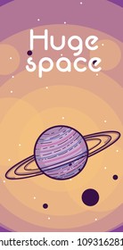 Huge space card
