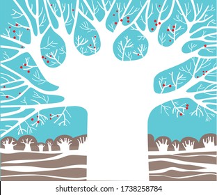 Huge tree with red berries