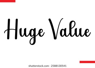 Huge Value Desing sale typography Text