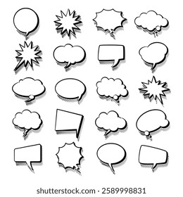 A huge variety of speech bubble images in different styles and shapes. Perfect for comics, social media, ads, and presentations. Clean, customizable, and versatile for all your creative needs!