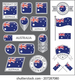 A huge vector collection of Australian flags in multiple different styles. In total there are 17 unique treatments that will be useful for a variety of applications.