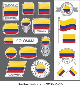 A huge vector collection of Colombian flags in multiple different styles. In total there are 17 unique treatments that will be useful for a variety of applications.
