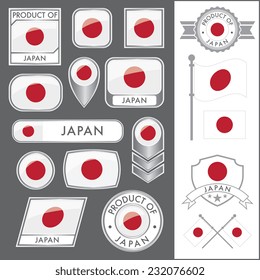 A huge vector collection of Japanese flags in multiple different styles. In total there are 17 unique treatments that will be useful for a variety of applications.