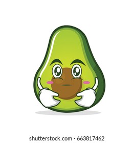 Hugging avocado cartoon character collection vector illustration