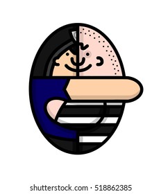 Hugging couple vector