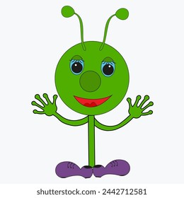 Hugging emoji. Emoticon giving a hug. Happy yellow face with open hands and smiling eyes 3D stylized vector icon