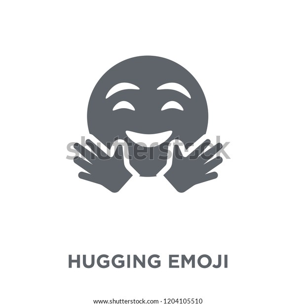 Hugging Emoji Icon Hugging Emoji Design vector de stock (libre de