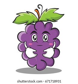 Hugging grape character cartoon collection