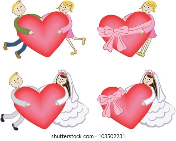 hugging heart