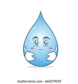 Hugging water cartoon character vector illustration collection