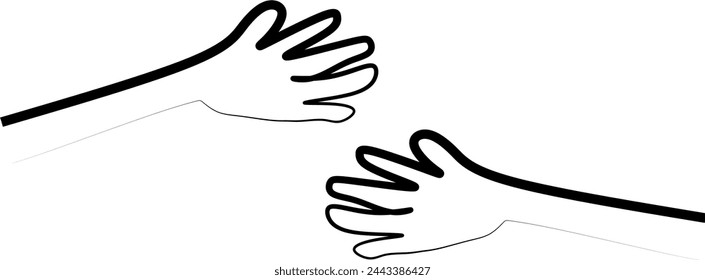 hug,hand sketch,handshake,vector illustration,celebrate party,birthday,valentine's day,mother's day, father's day,Christmas, event,template background