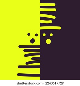 HUGS ABSTRACT CREATURES ARE HUGGING VECTOR POSTER