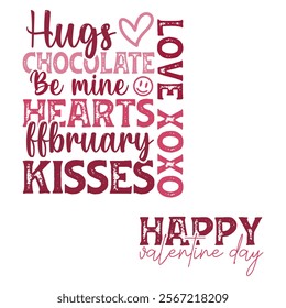 Hugs Chocolate be mine hearts ffbruary kisses OXOX love love, happy valentine day