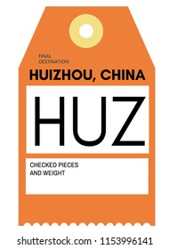 Huizhou China Airport Luggage Tag