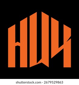 Diseño de letra HUK. Diseño de logotipo de tecnología de letras HUK. Diseño del logotipo de HUK Monogram para un empresario y un negocio