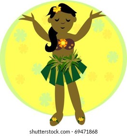 Hula Girl Dancing
