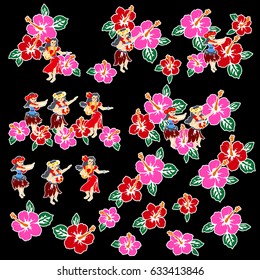 Hula and Hibiscus,