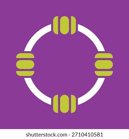 Ícone Gráfico Vetor Criativo Hula Hoop