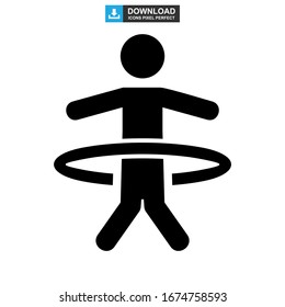 Icono de aro de aro o logotipo símbolo de signo aislado Ilustración vectorial de estilo negro de alta calidad iconos vectoriales
