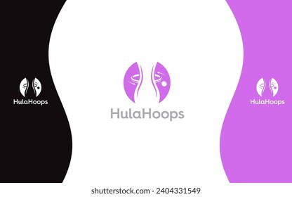 Hula Hoop modern logo vector