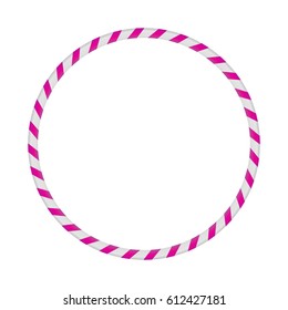 Hula Hoop silver with pink.