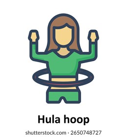 Hula hoop Vector Icon which can easily modify or edit

