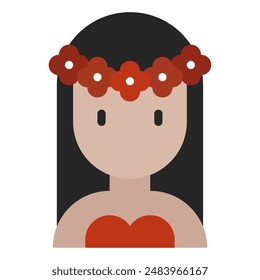 Hula icon for web, app, infographic, etc