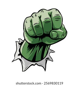 Hulk hand vector fist hand vector art