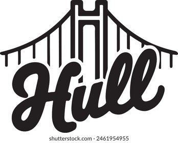 Hull England Vector Illustration Design