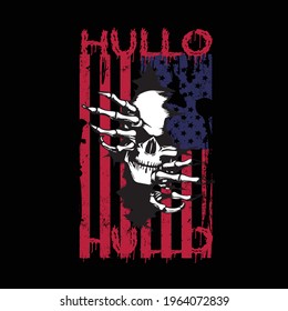 hullo  a text-based t-shirt design