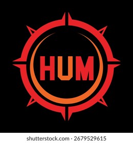 HUM letter design. HUM letter technology logo design. HUM Monogram logo design for an entrepreneur and business