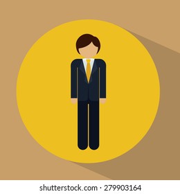 Humain Resources design over brown background, vector illustration