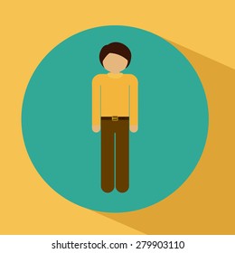 Humain Resources design over yellow background, vector illustration