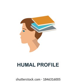 Humal Profile icon. Simple element from critical thinking collection. Creative Humal Profile icon for web design, templates, infographics and more