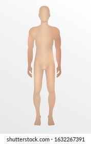 human 3d men,vector on white background.