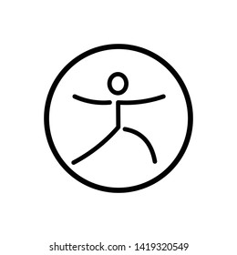 Human Action Poses Icon Illustration design