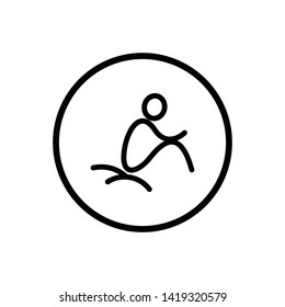 Human Action Poses Icon Illustration design