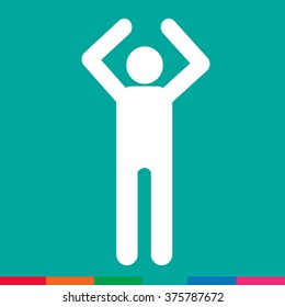 Human Action Poses Icon Illustration design